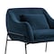 Armen Living Karen Blue Velvet Modern Accent Chair LCKRCHBLU - alternate 5